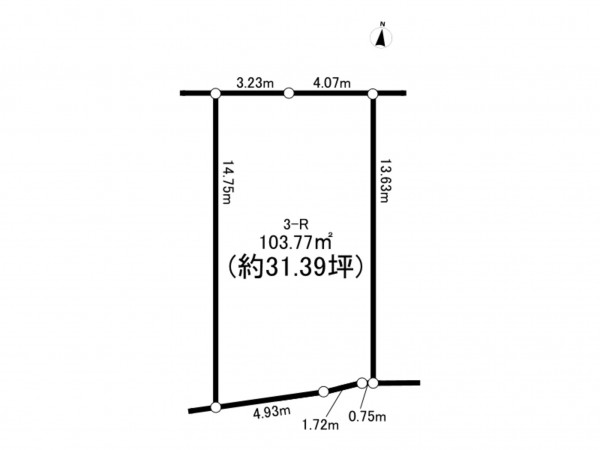 相模原市南区上鶴間本町、土地の間取り画像です