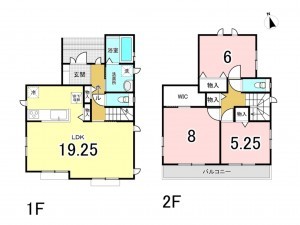 相模原市南区上鶴間本町、新築一戸建ての間取り画像です