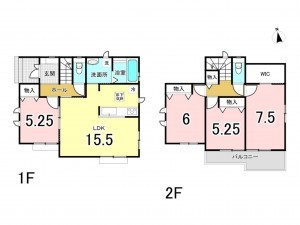 相模原市南区上鶴間本町、新築一戸建ての間取り画像です