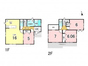 相模原市南区上鶴間本町、新築一戸建ての間取り画像です