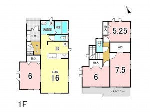 相模原市南区上鶴間本町、新築一戸建ての間取り画像です