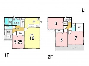 相模原市南区上鶴間本町、新築一戸建ての間取り画像です