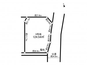 相模原市南区新戸、土地の間取り画像です