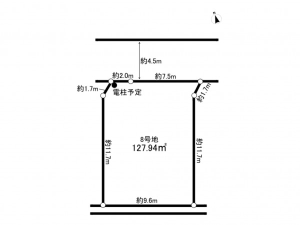 相模原市南区新戸、土地の間取り画像です