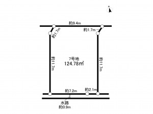 相模原市南区新戸、土地の間取り画像です