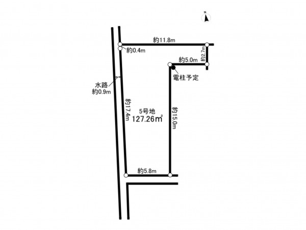 相模原市南区新戸、土地の間取り画像です