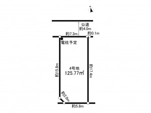 相模原市南区新戸、土地の間取り画像です