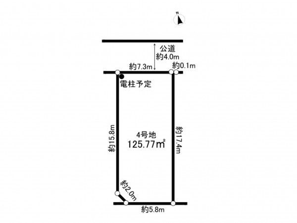 相模原市南区新戸、土地の間取り画像です