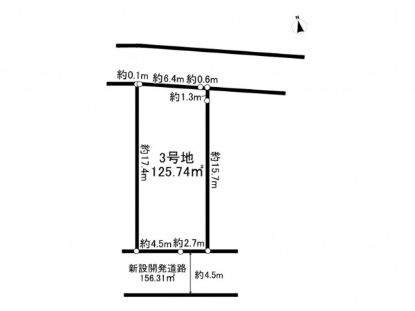 相模原市南区新戸、土地の間取り画像です