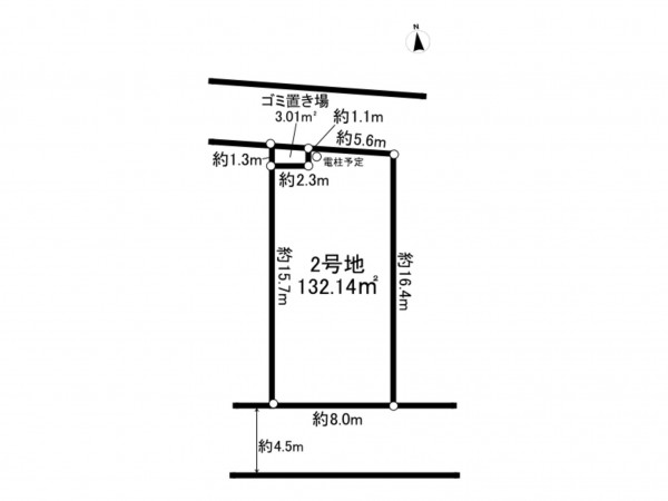 相模原市南区新戸、土地の間取り画像です