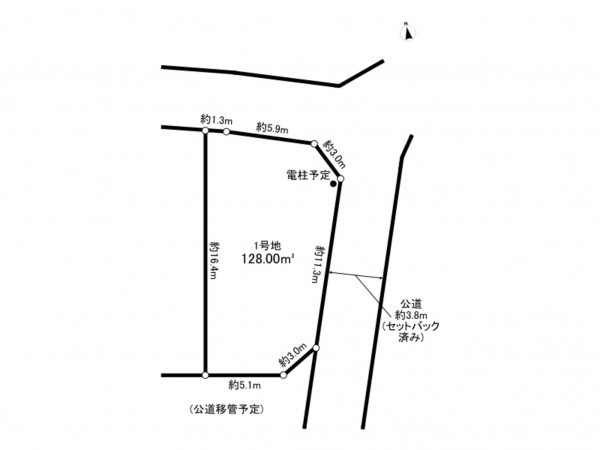 相模原市南区新戸、土地の間取り画像です
