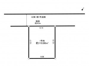 相模原市南区文京、土地の間取り画像です