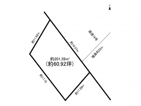 相模原市南区相模大野、土地の間取り画像です