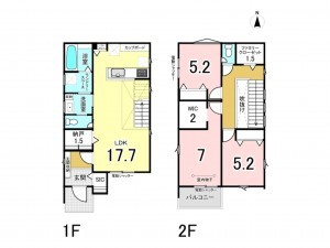 相模原市南区上鶴間本町、新築一戸建ての間取り画像です
