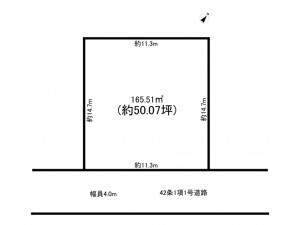 相模原市南区豊町、土地の間取り画像です