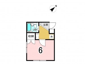 相模原市南区若松、マンションの間取り画像です