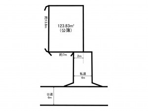 相模原市南区相模台、土地の間取り画像です