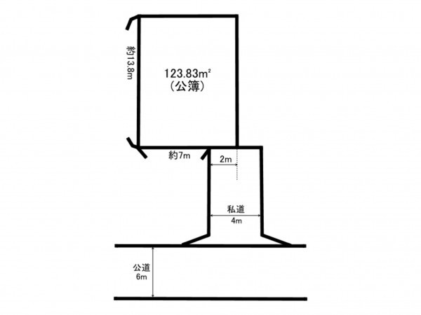 相模原市南区相模台、土地の間取り画像です