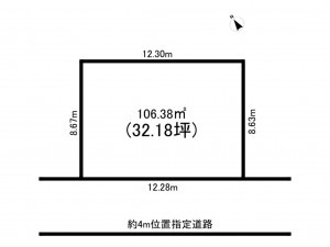 相模原市南区若松、土地の間取り画像です