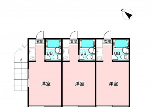 相模原市南区相模台、収益物件/アパートの間取り画像です