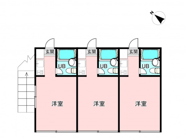 相模原市南区相模台、収益物件/アパートの間取り画像です