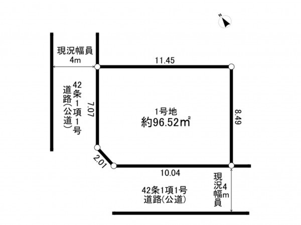 相模原市南区栄町、土地の間取り画像です