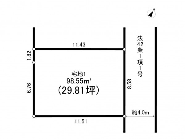 相模原市南区大野台、土地の間取り画像です