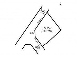相模原市南区東大沼、土地の間取り画像です