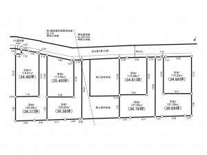 相模原市南区上鶴間、土地の間取り画像です