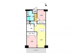 相模原市南区上鶴間本町、マンションの間取り画像です