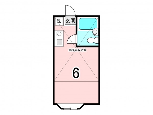 相模原市南区相武台、収益物件/アパートの間取り画像です