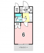 相模原市南区上鶴間本町、マンションの間取り画像です