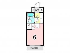 相模原市南区上鶴間本町、マンションの間取り画像です