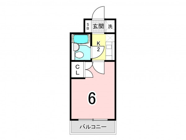 相模原市南区上鶴間本町、マンションの間取り画像です