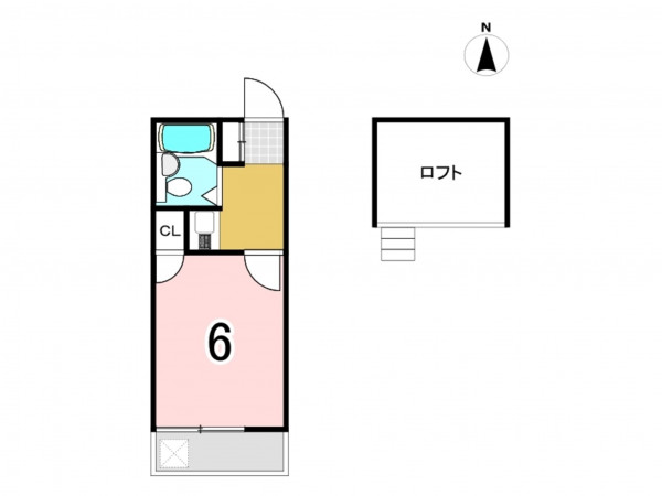 相模原市南区上鶴間、収益物件/アパートの間取り画像です