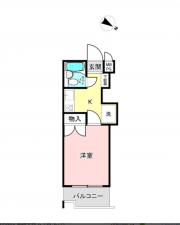 相模原市南区相模大野、マンションの間取り画像です