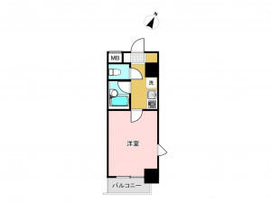 相模原市南区上鶴間本町、マンションの間取り画像です