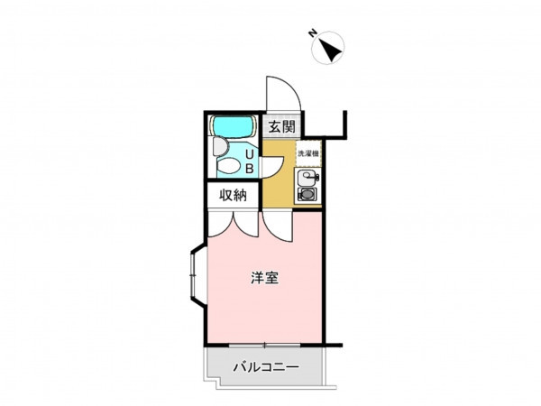 相模原市南区南台、マンションの間取り画像です