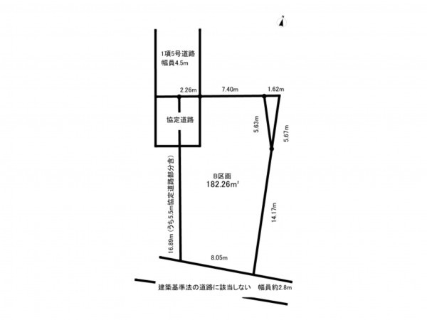 相模原市南区磯部、土地の間取り画像です