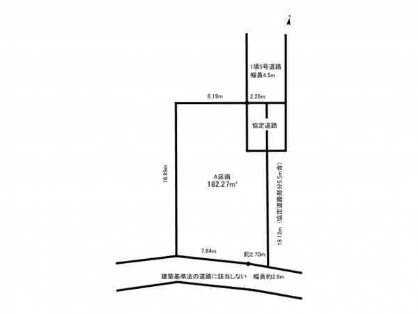相模原市南区磯部、土地の間取り画像です