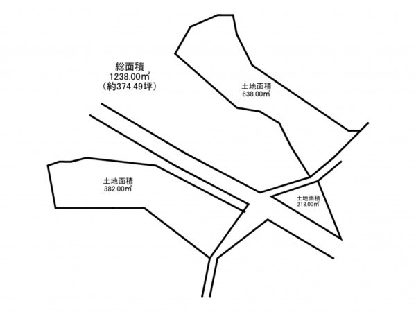 泉南市新家、土地の間取り画像です