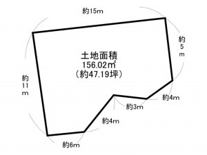 泉南市信達大苗代、土地の間取り画像です