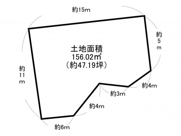 泉南市信達大苗代、土地の間取り画像です