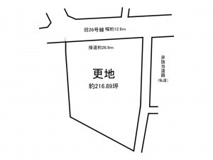 泉南市中小路、土地の間取り画像です