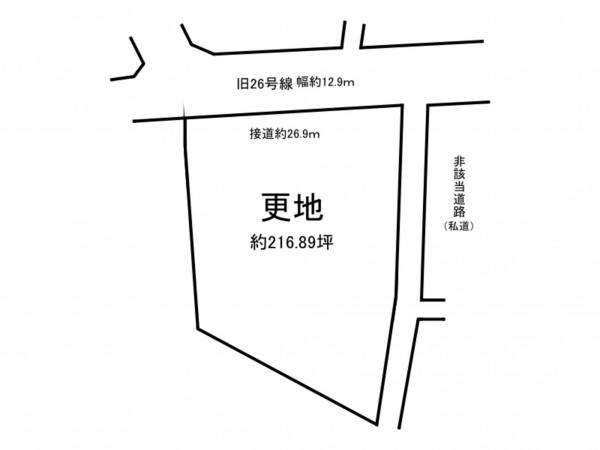 泉南市中小路、土地の間取り画像です