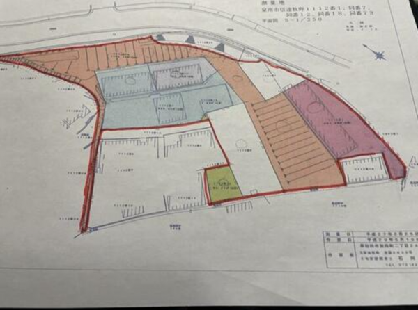 泉南市信達牧野、土地の間取り画像です