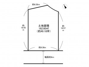 泉南市信達市場、土地の間取り画像です