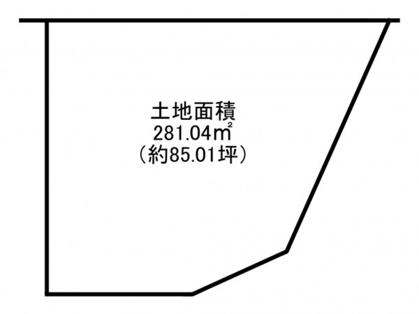 泉南市新家、土地の間取り画像です