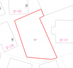 泉南市信達市場、土地の間取り画像です