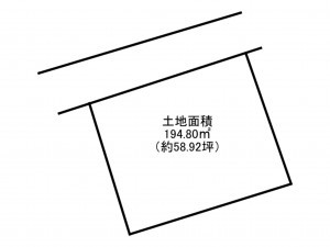泉南市新家、土地の間取り画像です